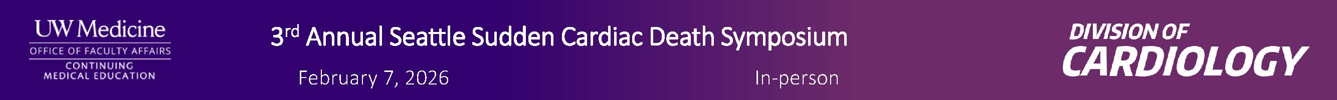 Save-The-Date: 3rd Annual Seattle Sudden Cardiac Death Symposium Banner